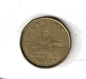 2014 Sitting Loon - Loonie - Dollaro canadese - circolato - 1 1/8 di diametro (#0V) - Foto 1 di 3