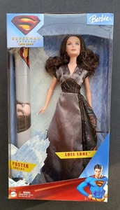 2005 Mattel Superman gibt Lois Lane Barbie-Puppe mit Poster zurück - NEU - Bild 1 von 8