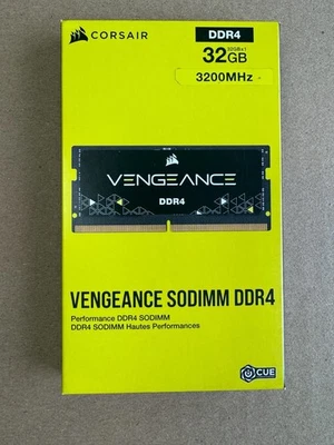 New Corsair 32GB (1x32GB) DDR4 SODIMM 3200MHz RAM Memory CMSX32GX4M1A3200C22 - Image 1 of 2