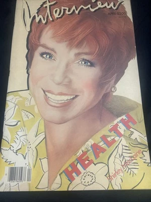 Vintage 1985 April Andy Warhol’s Interview Magazine, Shirley MacLaine Foto 1 de 4