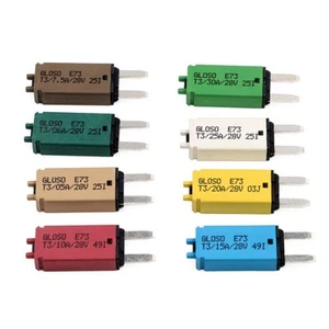 E73 ATM Manual Reset Fuse Low Profile Mini Blade Fuses 5A 6A 7.5A 10A 15A 20A... - Picture 1 of 6
