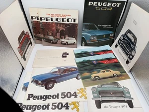Konvolut 11 50er 60er Jahre Peugeot Verkaufsprospekte - 403 404 504 Das härteste Schnäppchen - Bild 1 von 7