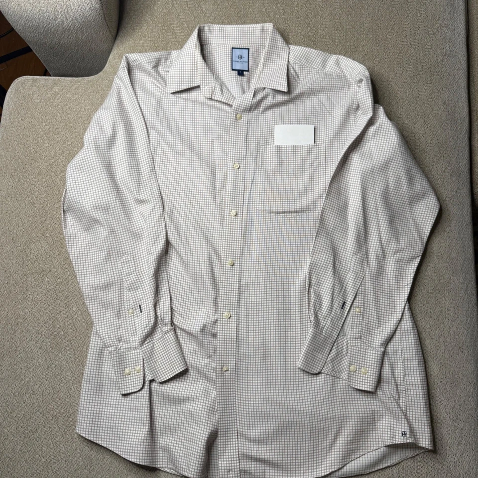 Camisa de vestir Tommy Hilfiger a cuadros manga larga con botones talla 16 Foto 1 de 4
