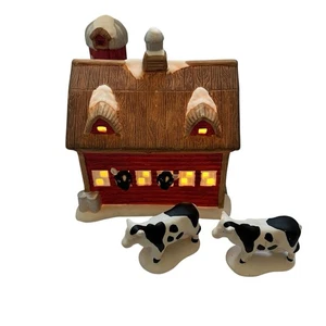 St. Nicholas Square Village Collection “Pete's Dairy Best Creamery" With 2 Cows - Picture 1 of 8