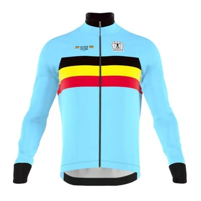 2025 热羊毛比利时自行车球衣骑行长袖球衣夹克 — 第 1/4 张图片