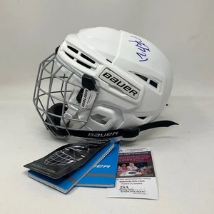 Casco de hockey Hilary Knight autografiado firmado equipo de la flota de Boston EE. UU. CERTIFICADO DE AUTENTICIDAD JSA - Imagen 1 de 7