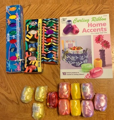 Ten 3/16"X66' Curling Ribbon+8@25'+Remnants+Curli' Ribbon Home Accents Craft Bk - Image 1 of 4