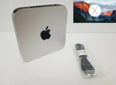 APPLE MAC MINI MODEL A1347 INTEL CORE DUO 2.4GHZ 4GB RAM 1TB OS X El Capitan - Image 1 of 4