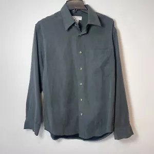 END 6/22/25 Covington Mens Button Down Dress Shirt Gray M 38-40 Long Sleeve - Picture 1 of 6