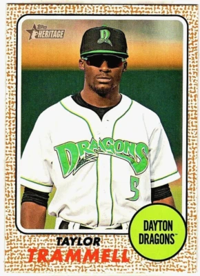 TAYLOR TRAMMELL - 2017 TOPPS HERITAGE MINORS RC - Image 1 of 2