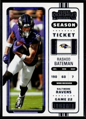 2022 Panini Contenders #6 Rashod Bateman - Image 1 of 2