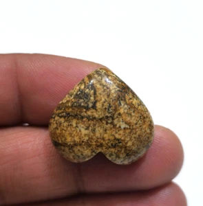 Impresionante cabujón en forma de corazón de jaspe A+ de 30 quilates para joyería piedras preciosas sueltas - Imagen 1 de 6