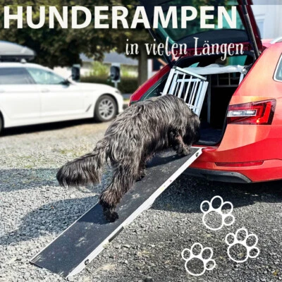Einstiegshilfe Hunderampe Alu Hundetreppe Klappbar 38cm breit Aluminium 5 Längen - Bild 1 von 4