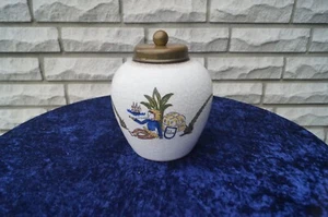 Alter,großer,gepflegter Tabak Topf,Deckeldose,gemarkt.P,Messingdeckel - Bild 1 von 10