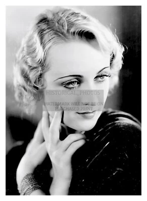 CAROLE LOMBARD SEXY CELEBRITY ACTRESS 5X7 B&W PUBLICITY PHOTO - Image 1 of 4