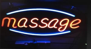 Massage Neon Sign,Store Sign,Business Sign,Window ,smoke shop sign 60 X 30 cm - Picture 1 of 1