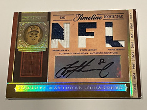 2006 Playoff National Treasures Timeline NFL Troy Aikman Auto PRIME Patch /5!