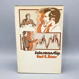Salesmanship Earl Baer 1st Edition Vintage 1972 Business Textbook Hardcover HCDJ - Picture 1 of 18