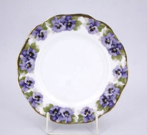 Rosenthal Viktoria Luise, Teller 20cm, Jugendstil Stiefmütterchen #C4 - Bild 1 von 8