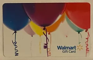 WalMart Balloons Birthday Party Multicolored 2013 Gift Card Collectible FD-34208 - Picture 1 of 1