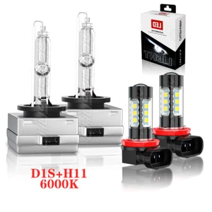 For BMW 428i 435i 2014 - 2016 Front HID Headlight High-Low + LED Fog Light Bulbs - Picture 1 of 12