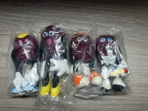 California Rasins Hardees 6” Vintage 87’- 88’ Pose-able Plüsch (4) mit Etikett SKU: K - Bild 1 von 10