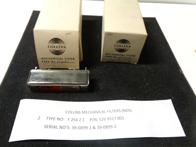 Collins Mechanical Filters (2)  See Values  In Photos - Image 1 of 3