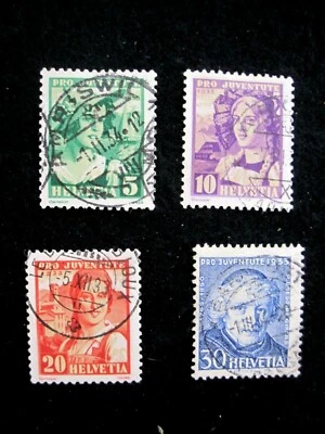 SUIZA - SCOTT# B65-B68 - USADO - CAT VAL $19,95 Foto 1 de 2