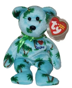 Ty Beanie Baby I LOVE GUAM the Bear Exclusive 8.5" NEW MWMTs Stuffed Animal Toy - Picture 1 of 7