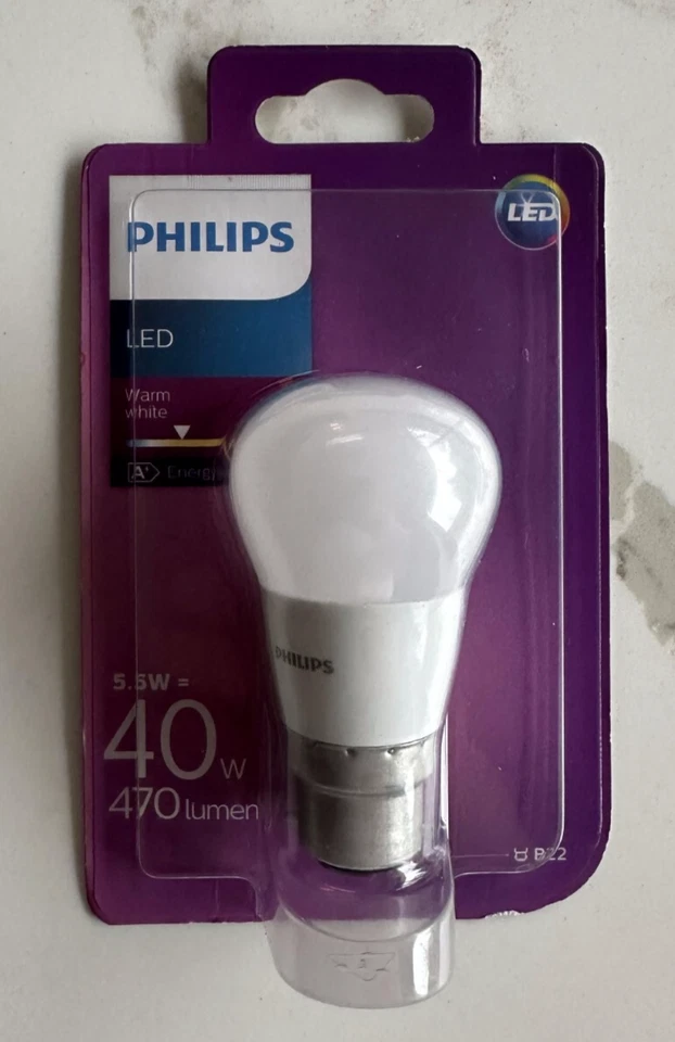 2-pack Philips LED Light Bulb 40W Warm White 470 Lumen Lamp 2x - Image 1 of 2