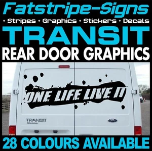 para adaptarse a FORD TRANSIT ONE LIFE FURGONETA CÁMPER PEGATINAS GRÁFICAS CALCOMANÍAS MK6/7 - Imagen 1 de 2