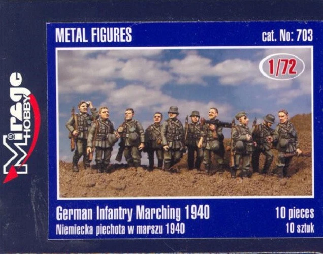 MIRAGE HOBBY 703 GERMAN INFANTRY MARCHING 1940 - Photo 1/1