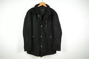 HUGO BOSS _ MEN'S PADDED INSULATED BLACK PARKA JACKET CONAZ 2 _ size 54 / XL - Picture 1 of 7