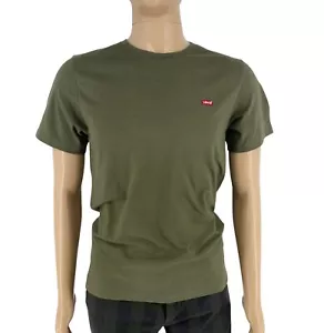 Levi's Herren T-Shirt Grün Original Rundhals Kurzarm Größe L - Bild 1 von 9