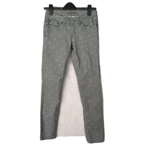 Prana Skinny Jeans /Pants Size 2 Cotton Blend Gray Medallion Design - Picture 1 of 10