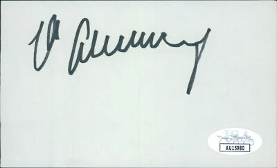 Max Schmeling Boxer Signed 3x5 Index Card JSA Authenticated - Image 1 of 2