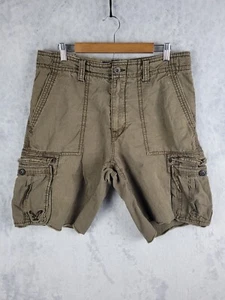 American Eagle Outfitters Classic Cargo Shorts Brown Men sz 34 10" inseam - Picture 1 of 16