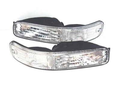 Anteriore Bianco Segnale Indicatori Coppia SX + Dx Per Jeep Cherokee 2001-2004 - Immagine 1 di 2