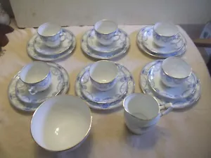 ANTIQUE ROYAL ALBERT CROWN CHINA TEA SET FOR 6 +6 EXTRA TRIO'S - Picture 1 of 10