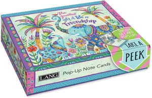 8 Lang Pop-Up Note Cards Electric Elephant Greatest Gift is Friendship 3-D - Picture 1 of 4