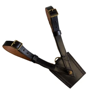 British Army Officers Sam Browne Leather Sword Frog Genuine Military - Picture 1 of 4