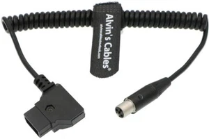 TV Logic Monitor Power Cable D Tap to Mini XLR 4 Pin Female for ARRI RED - Picture 1 of 3