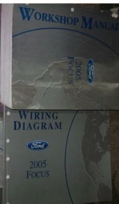 2005 Ford Focus Servicio Reparación Tienda Manual Juego Con Cableado & - Imagen 1 de 4