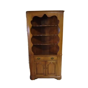 Thomasville Hartford House Vintage Solid Rock Maple Corner Cabinet Kitchen NICE - Picture 1 of 18