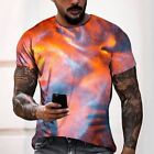 T-Shirt De Sport Homme Tendance Avec Impression 3D Et Style Rétro Pour Sport Et
