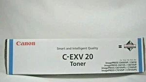 Original Canon C-EXV 20 Toner Cyan 0437B002 ImagePRESS C6000 6010 7000 7010 - Bild 1 von 2