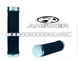 Answer Bmx Lock-On Grips 135mm Silver/Black - Picture 1 of 1