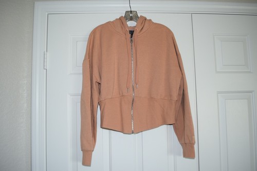 UNDERCOVER Giacca con cappuccio Victoria's Secret taglia XL marrone chiaro marrone chiaro cropped zip davanti