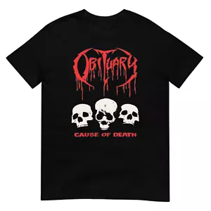 Obituary T-Shirt "Cause of Death" Morbid Angel Deicide Cannibal Corpse 3XL 2XL - Imagen 1 de 6