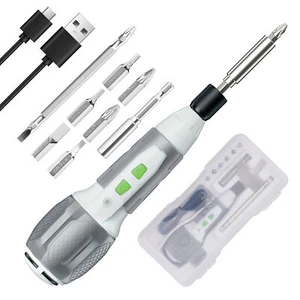 WORKPRO Electric Cordless Screwdriver Set 4V USB with 7pcs Screwdriver Bits NEW - Picture 1 of 8